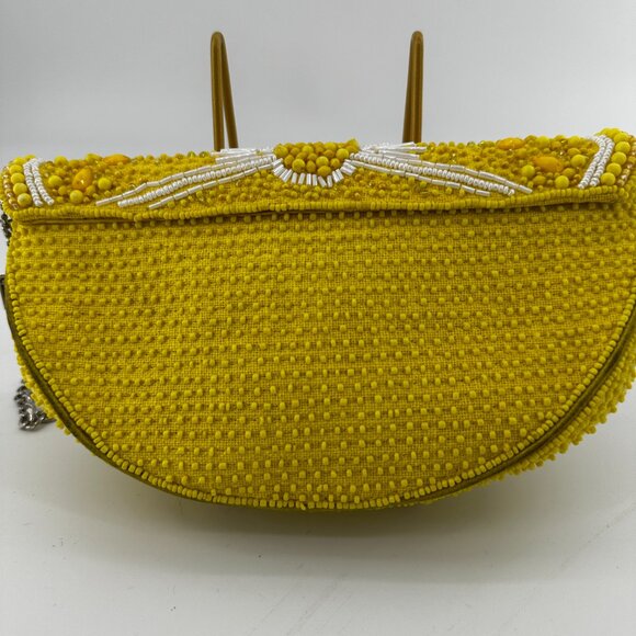 Mary Frances Tart Lemon Beaded Crossbody Bag - Picture 3 of 8